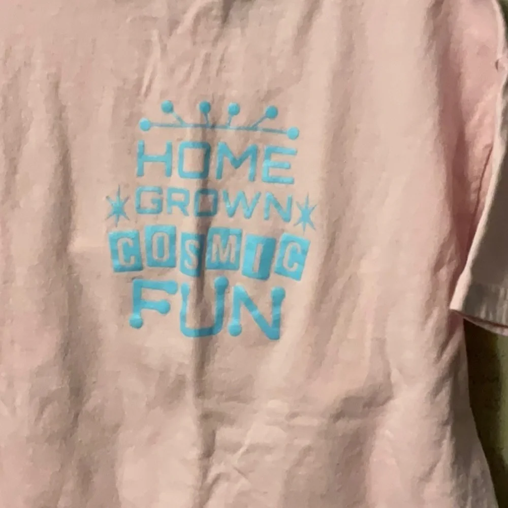 Gildan Pink Short Sleeve Tee with Train Graphic